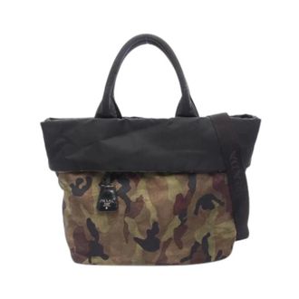 Prada Pre-owned Tote Bags, female, Multicolor, Size: ONE SIZE Pre-owned Nylon 2way Tote Bag