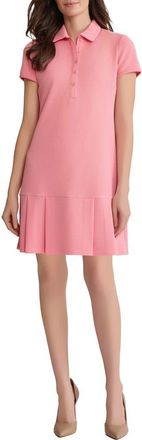 Jones New York Karolina Pleated Polo Dress in Coral Canyon at Nordstrom, Size X-Small