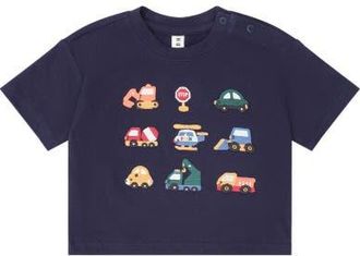 Huxbaby Construction Navy Tee at Nordstrom, Size 6-12M Au