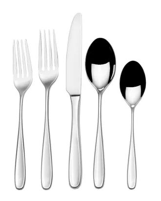 Mikasa Lanken 65Pc 18/10 Stainless Steel Flatware Set, Service For 12
