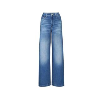 Guess Bellagio Wijde Jeans - Dames - Jeans - Blauw - Maat: W29 L32 Katoen