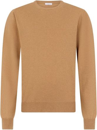 Malo Cashmere trui met ronde hals - Heren - Cashmere truien - Bruin - 3XL - Kasjmier - Truien & Vesten