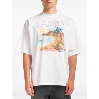 Marni Coastal-scene T-shirt