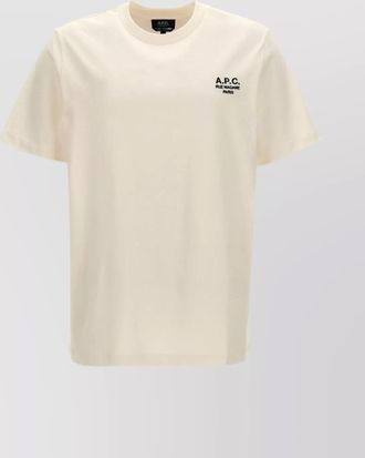 A.P.C. cotton logo-embroidered t-shirt