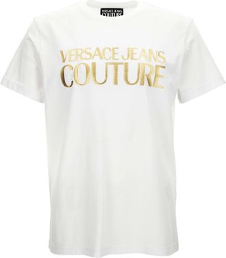 Versace Jeans Couture Logo T-Shirt - Heren - T-shirts - Wit - XS - Katoen - Tops