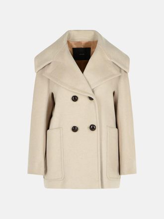 Max Mara Double Breasted Coat In Cashmere