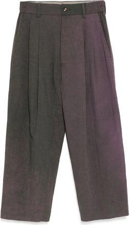 Ziggy Chen Pantaloni a gamba ampia Collaged - Viola