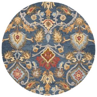 Safavieh Alfombra lana azul marino/multicolore 122 x 122 cm