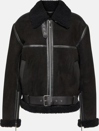 Toteme Shearling and suede jacket