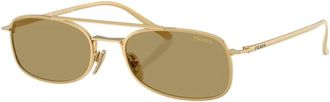Prada PR D59S Zonnebril - unisex - Accessoires - Geel - Maat: 54 MM