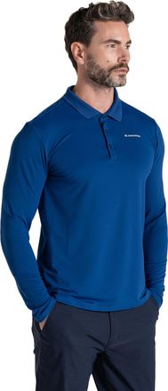 Craghoppers Heren Bramshaw Golf Nosilife Poloshirt met lange mouwen (Diepe jachthaven)