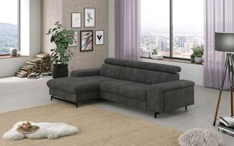Cotta Ecksofa »Emma L-Form« mit Kopfteilverstellung, wahlweise mit Bettfunktion & Bettkasten