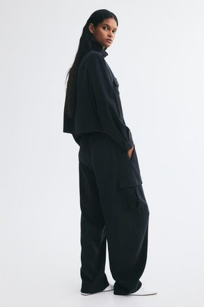 H&M Viscose-blend Pull-on Pants in Dark Gray at Nordstrom, Size X-Small