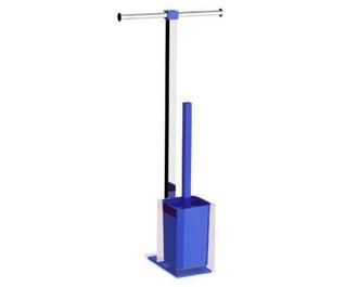 Gedy Gedy Ra320500000 Rainbow Columna Portarrollo+escobillero Azul - Ref: Ra320500000