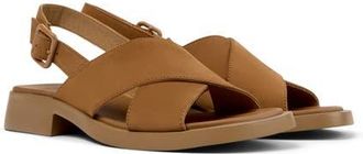 Camper Dana X-Strap Sandal in Medium Brown at Nordstrom, Size 40