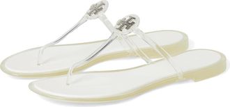 Tory Burch Mini Miller Jelly Womens Sandals Clear/Silver : 10 M, Synthetic