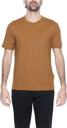 Liu Jo Lente/Zomer T-Shirt - Heren - T-shirts - Bruin - XL - Katoen - Tops
