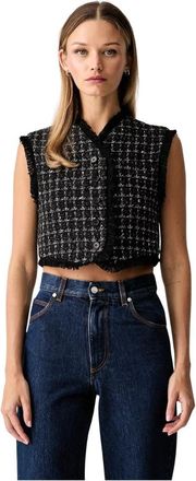Msgm Mujer, Chaquetas, Negro, Talla: L