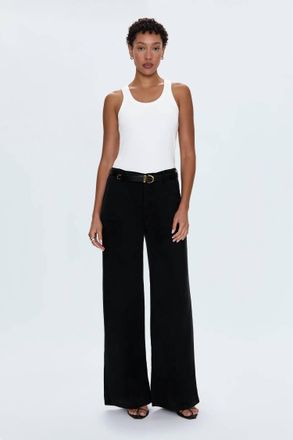 Pistola Denim Jadyn Low Slung Palazzo Pant In Fade To Black