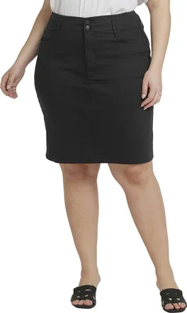 NYDJ Nydj Plus High-Rise Black Skirt