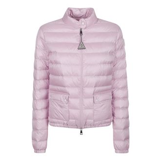 Moncler Winter Jackets, female, Pink, Size: XS Lans Down Jacket