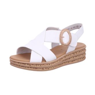 Gabor Plateau Sandale - Dames - Schoenen - Wit - Maat: 38 1/2 EU Leer
