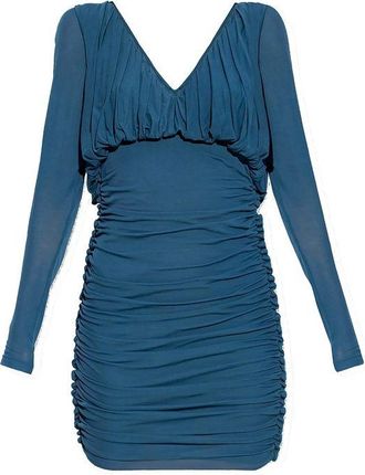 Saint Laurent Blue Copper Casual Womens Dress