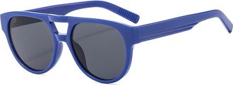Generic Mens Outdoor Vacation Sunglasses Womens Outdoor Commuter Sun Glasses(Blue)