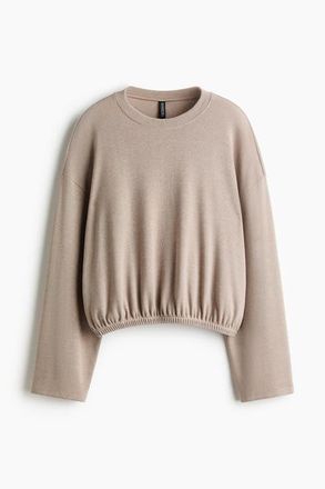 H&M Oversized Top in Taupe at Nordstrom, Size X-Small