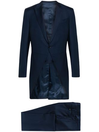 Canali single-breasted wool suit - Blue