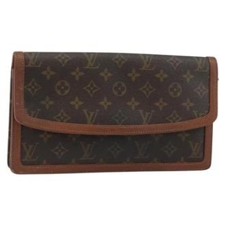 Louis Vuitton Clutch in Tela Pre-owned - - Pre-owned - Donna - Marrone - ONE SIZE