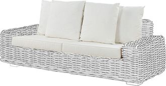 Beliani Conjunto de fundas de coj&iacute;n de exterior Blanco