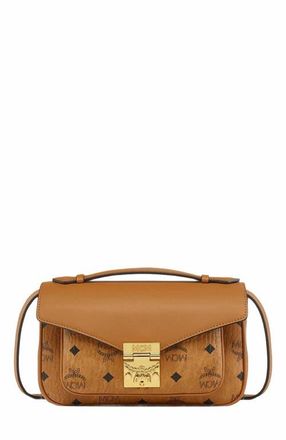 MCM Tracy Crossbody in Visetos in Cognac at Nordstrom