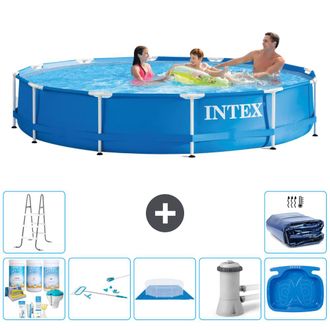Intex Piscina Con Estructura Redonda - 366x76 Cm - 7-piezas S20446