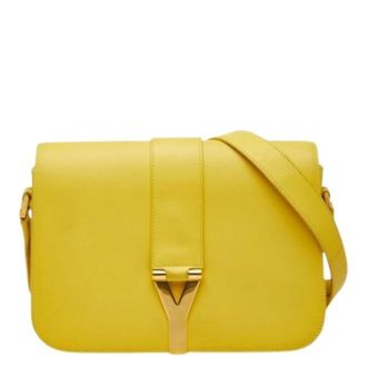 Saint Laurent Pre-owned Cross Body Bags, female, Yellow, Size: ONE SIZE Pre-owned Vintage Shoulder Bag