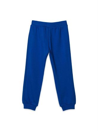 Moschino Logo-Detailed Cotton Trousers - Blue