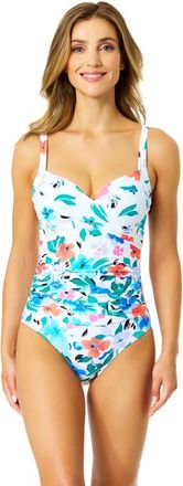 Anne Cole Womens Fiore Underwire Surplice One Piece Swimsuit at Nordstrom, Size 14