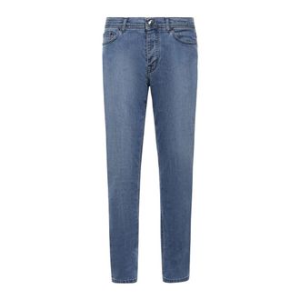 Sartorio Napoli Slim-fit Jeans, male, Blue, Size: W42 Slim-fit Jeans