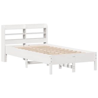 Berkfield Home Decorative Bed Frame without Mattress White 100x200 cm Solid Wood Pine