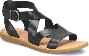B&oslash;rn May Sandal in Black Leather at Nordstrom Rack, Size 10