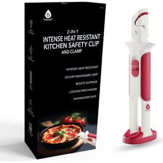 Pursonic 2-in-1 Intense Heat Resistant Kitchen Safety Clip and Clamp in White at Nordstrom