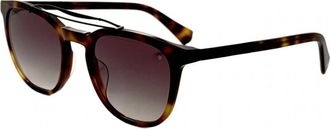 John Varvatos Mens SJV565 52 520HAV Sunglasses - Brown - One Size