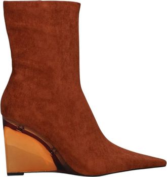Jeffrey Campbell Schoenen, Dames, Bruin, 39 EU, Leer, Beth-Ann Enkellaarsjes
