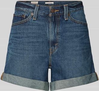 Levi's Mom Fit Jeansshorts mit Eingrifftaschen in Dunkelblau, Größe 26