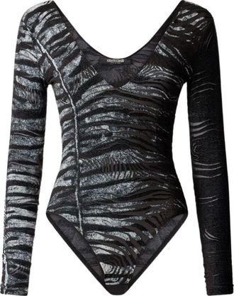 Roberto Cavalli Dames, Tops, Zwart, Maat: XL Viscose