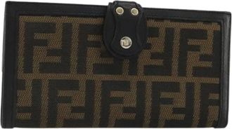 Fendi Pre-owned Wallets, female, Black, Size: ONE SIZE Pre-owned Long Wallet