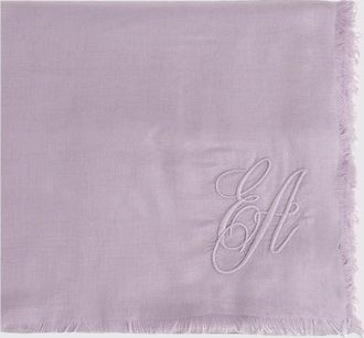 Emporio Armani Fringed Cashmere and Modal Blend Stole