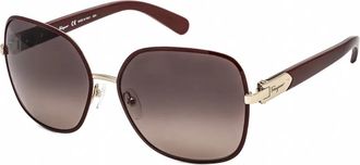 Ferragamo Ferragamo Womens SF150S-728 Fashion 59mm Red Sunglasses