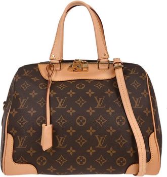 Louis Vuitton Retiro Handbag Monogram Canvas Brown Canvas Handbag (Pre-Owned)