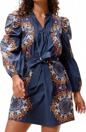 Cleobella Ivana Mini Dress In Venezia Blue